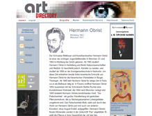 Tablet Screenshot of hermann-obrist.de